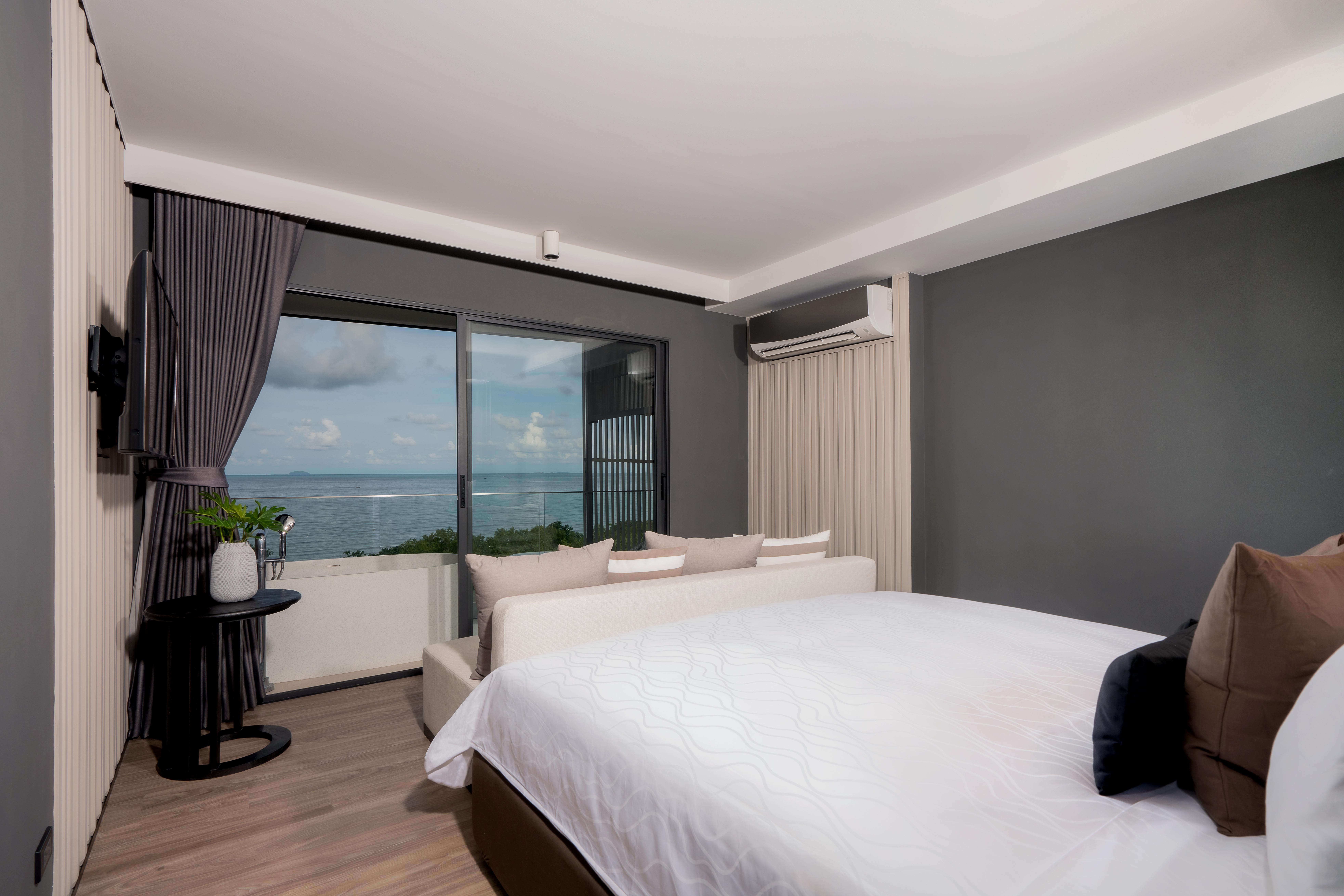 Bayphere Hotel Pattaya Jc 纳仲天 外观 照片 A bedroom in a hotel